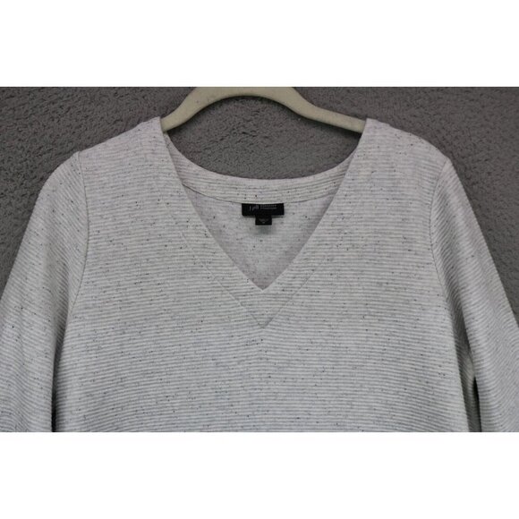 J.Jill Wearable Long Sleeve Ribbed Neutral Tunic Top-Size Medium - Picture 4 of 10